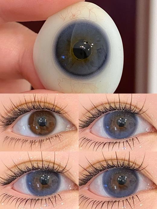 Fully Gift半年抛 · 水色梦&丝缎海&日心说 14.5mm白狮参考着色大直径｜韩产半年抛 商品图1