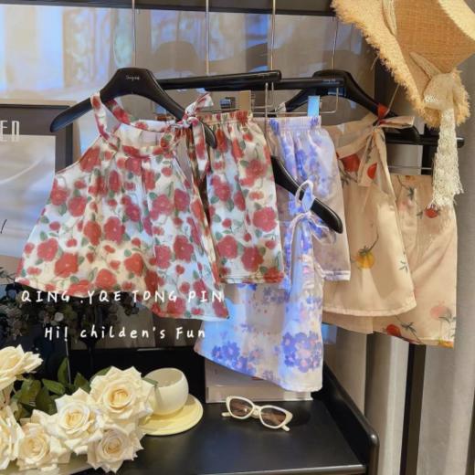 🉑️【国风天丝麻吊带套装】👍 1.国风天丝麻吊带套装，🌿时尚超百搭‼适宜各种场合nice！😍 商品图1