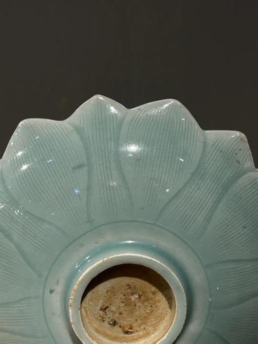 龙泉粉青釉莲花形撇口盘，顺丰包邮 商品图7
