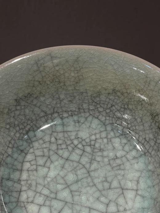 河南青瓷天青釉折沿大碗 ，1980年代后期，顺丰包邮 商品图3