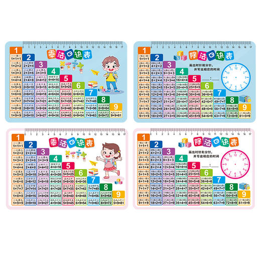 九九乘法表入门口诀表专项练习册练习本作业本数学口算题卡小学生 商品图4
