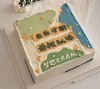 【臻品系列】---（提前4小时）【单层夹心】方形祝福含翻糖蛋糕【梦想起航】 商品缩略图0