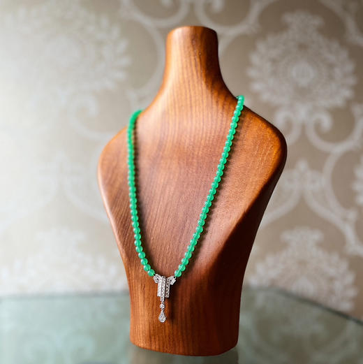 BY EVITA系列 窗边的小豆豆 18K镶钻石和玉髓 项链 商品图1