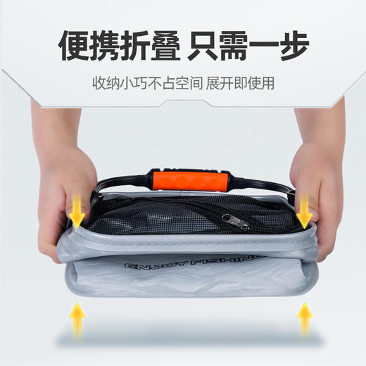 汉鼎可折叠打水桶户外带盖钓鱼大号鱼箱多功能水桶装鱼野钓活鱼桶 商品图2