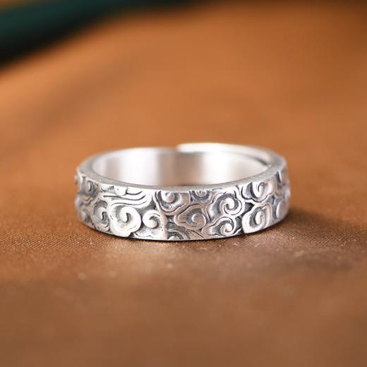 【祥云万里】990银足银复古祥云戒指 【SCH-SY24071】 商品图1