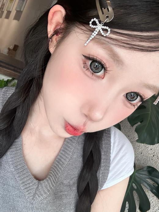winni日抛 D26玛瑙贝壳/D27雪蓝水母/D28蜜茶珊瑚 14.5mm 一盒十片 日抛无售后！！ 非离子  灰/蓝/棕 商品图1