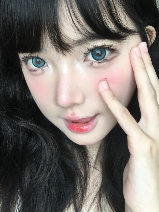 kikicon 月抛 雾中青/葡萄露 绿/紫 14.5mm 2片装 非离子 高端线 商品图2