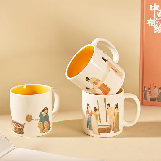 波士顿美术博物馆 礼遇东西系列 捣练图mini杯盲盒 端盒 单盒 迷你杯 马克杯 商品图1