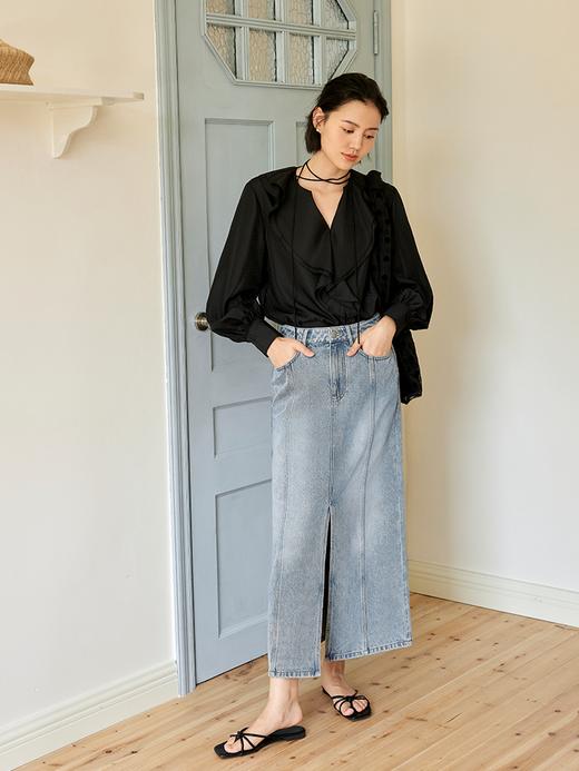 波点提花荷叶边上衣FCE2TOP152 商品图2