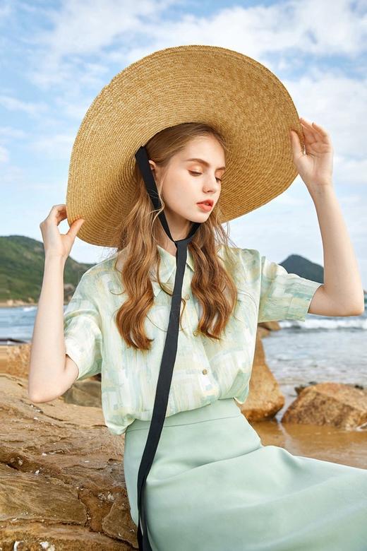 MEETLADY/米莱达 印染衬衫半裙套装 12474 商品图3