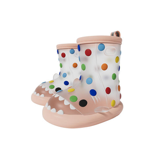 【行走0负担的鲨鱼雨鞋】小红书爆款🔥 鲨鱼童雨鞋 彩虹豆雨鞋2024新款 是工具靴 日常靴 晴雨两穿 是雨天的快乐呀！ 商品图7