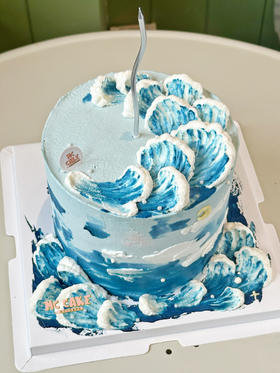 海浪蛋糕/海上夜空（蜡烛需要自己选）