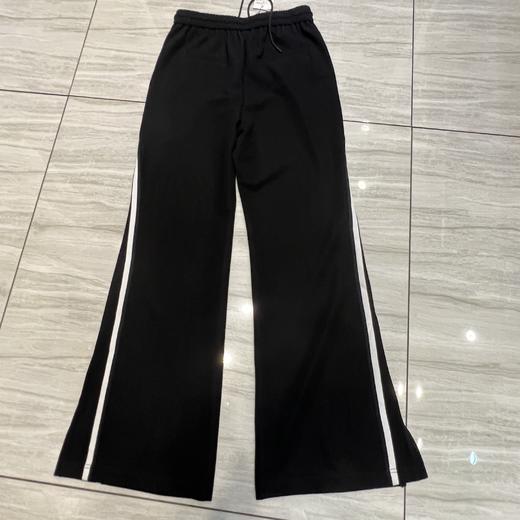 3-16GD松紧腰拼色字母织带休闲长裤40515（黑） 夏季 142170020321 商品图5