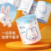 「买1送1！到手两大卷200个」可爱卡通颜值蓝心兔抽绳式 居家日用厨房手提式加厚垃圾袋印花单卷100个收纳整理袋 商品缩略图1