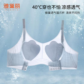 雅黛丽内衣女夏季薄款兔耳杯小胸聚拢文胸凉感透气收副乳无痕胸罩