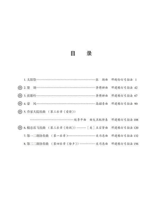 邓建栋二胡演奏曲集·当代经典作品（五线谱·上下册）(附音视频）上海音乐出版社自营 商品图1