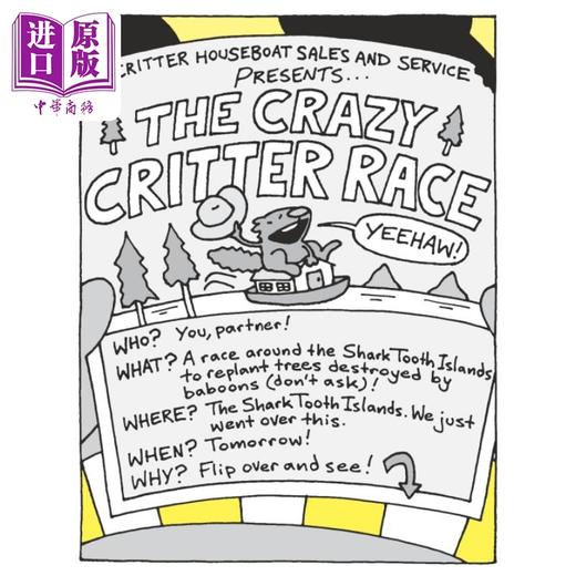 【中商原版】桥梁漫画 海狸兄弟与动物赛跑 The Flying Beaver Brothers and the Crazy Critter Race英文原版进口 幽默漫画 商品图3