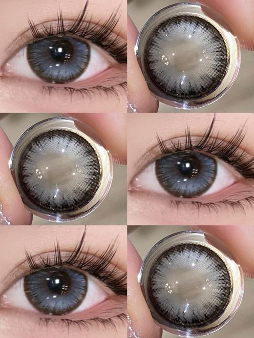 winni日抛 D29银光海星 14.5mm 一盒十片 日抛无售后！！ 非离子  黑灰 商品图0