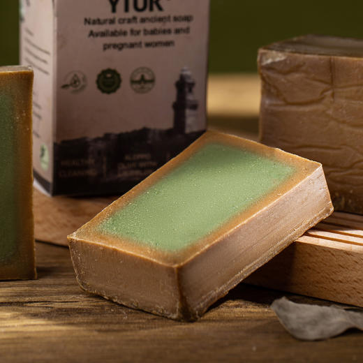 叙利亚手工古皂 植物精油蕴含月桂精华肌肤清洁排浊沐浴香皂 商品图1