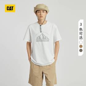 【7折】6楼卡特CAT短袖T恤白色CN1TSU27031C10,原价398，现价279