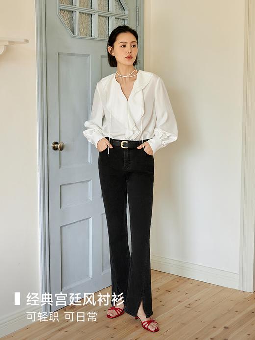 波点提花荷叶边上衣FCE2TOP152 商品图3