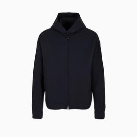 EMPORIO ARMANI 阿玛尼 男士修身长袖连帽拉链纯色休闲薄夹克外套 蓝色 3D1BF4 1K2WZ 0920
