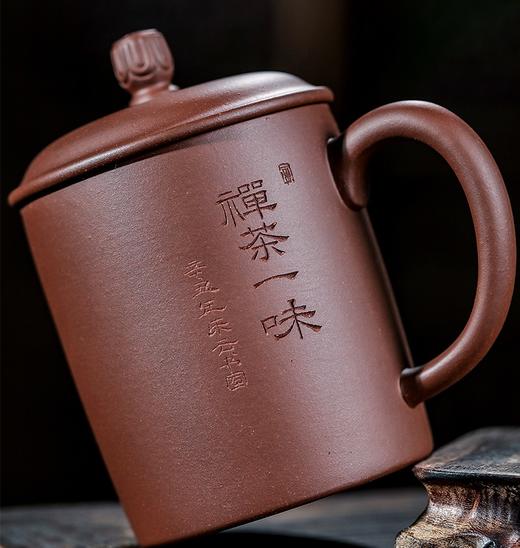 禅茶一味紫砂盖杯 商品图5