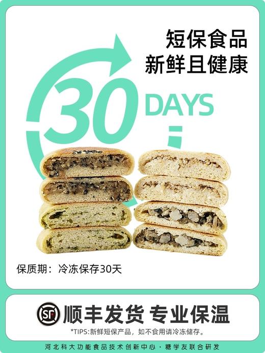 【糖学友】生酮小烧饼高饱腹低碳水控糖饼子代餐主食品无糖精小烧饼 商品图3