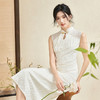 西遇新中式复古收腰改良旗袍气质短袖连衣裙女夏季新款少女裙D2241853 商品缩略图2
