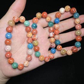 硅化玉手链无镶嵌玉美人菲菲HZ/珊瑚玉单圈手串约10mm/多样性发一