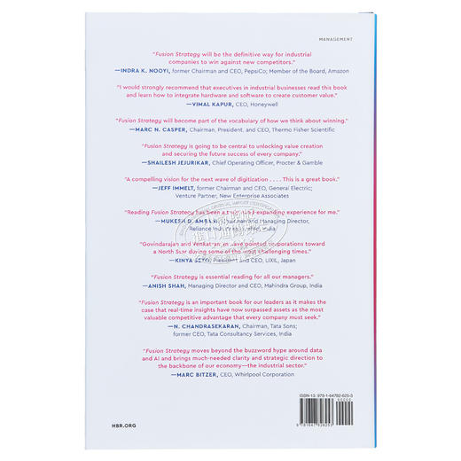 【中商原版】维贾伊 戈维达拉吉安 融合战略 实时数据和人工智能推动工业 Fusion Strategy 英文原版 Vijay Govindarajan 商品图1