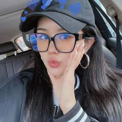 621-4 巴黎家 黑框光学 防蓝光 素颜镜框 墨镜 商品图2