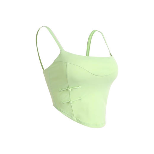 跃牌【禅语梵心】速干美背固定杯防震瑜伽文胸修身健身上衣WX2724 商品图4