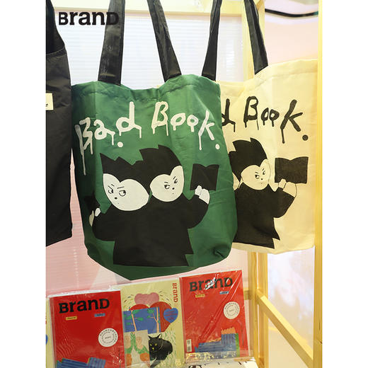 XMT丨BadBook Market帆布袋（白色）周边 BranD杂志社 商品图0
