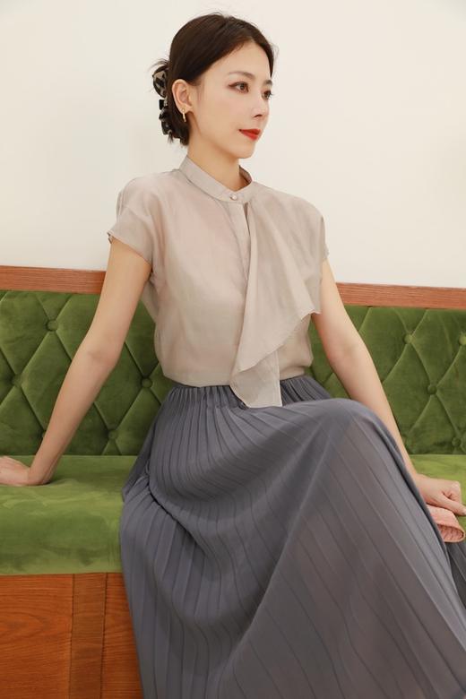 Le Malene 垂感百褶半裙 13063 商品图4