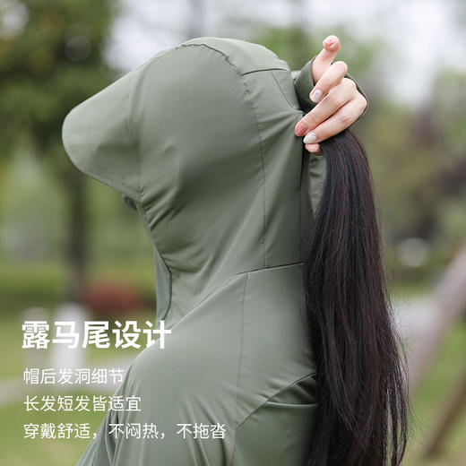 【精选】伊枂栖黑胶帽檐连帽冰丝防晒衣（十色可选） 商品图2