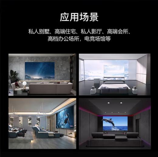 雷曼（13464）家庭巨幕墙超百吋micro led 超高清防蓝光全面屏家庭影院雷曼光电COB 135英寸豪宅别墅标配Micro LED自发光 商品图1