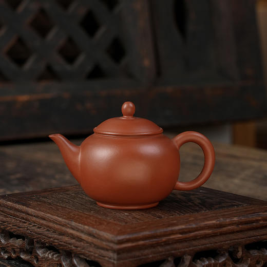 若兮壶原矿朱泥宜兴紫砂原矿茶壶紫砂壶功夫茶泡茶壶朱泥紫砂茶具仿古 商品图0