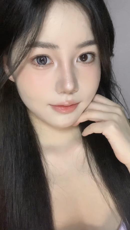 kikicon 月抛 雾中青/葡萄露 绿/紫 14.5mm 2片装 非离子 高端线 商品图6