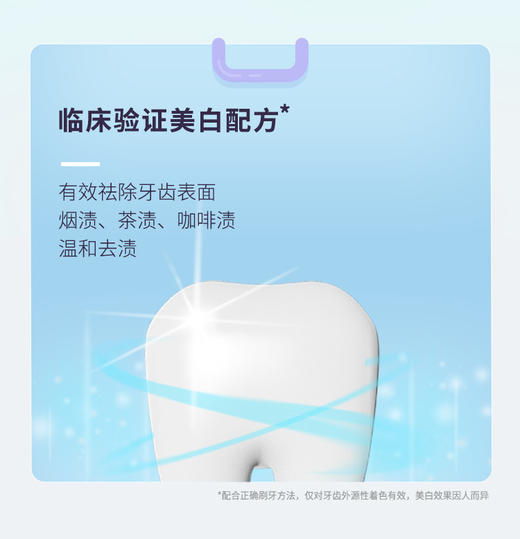 【肖战同款】白牙素牙膏120g3支装 植酸钠大麦精华珍珠粉 去除多年老烟渍--赠品颜色/口味随机 商品图4