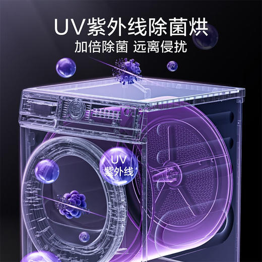 小天鹅（LittleSwan）水魔方洗烘套装 10KG滚筒洗衣机全自动+热泵烘干机 智能投放 1.1洗净比 白色 TG100VC806W+806 商品图5