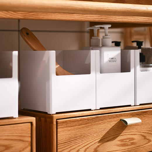 【白色4种规格可选】娜家直角手提储物收纳盒 商品图1