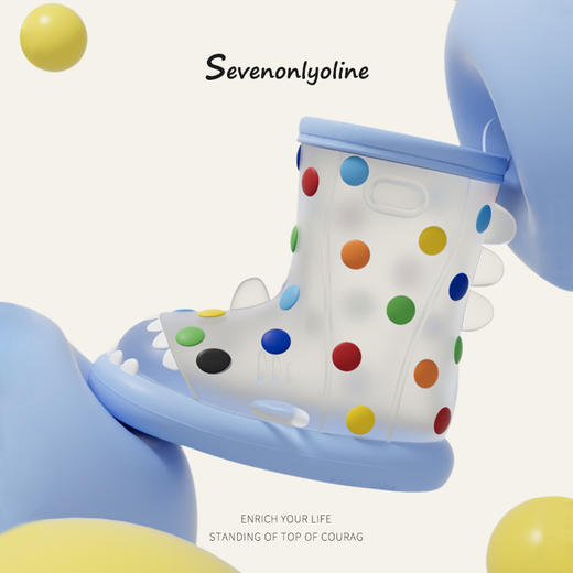 【行走0负担的鲨鱼雨鞋】小红书爆款🔥 鲨鱼童雨鞋 彩虹豆雨鞋2024新款 是工具靴 日常靴 晴雨两穿 是雨天的快乐呀！ 商品图0