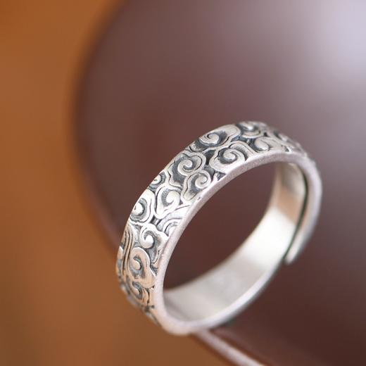 【祥云万里】990银足银复古祥云戒指 【SCH-SY24071】 商品图3