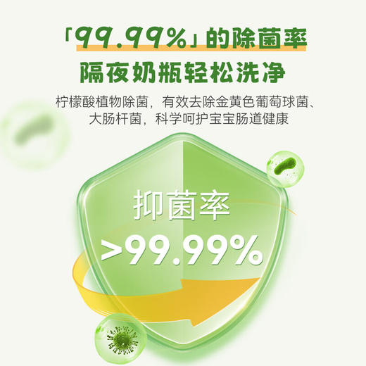 巴啦豆丁  奶瓶清洗剂 奶瓶果蔬清洗泡泡400ml/瓶 商品图4