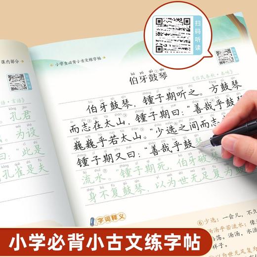 （老会员）小学生文学常识小古文练字帖记忆训练语文巩固规范书写文学汉字 商品图7