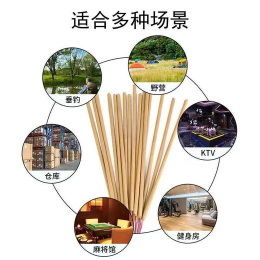【艾草蚊香】艾叶艾草蚊香棒室内外通用庭院户外长条驱蚊露营 商品图5