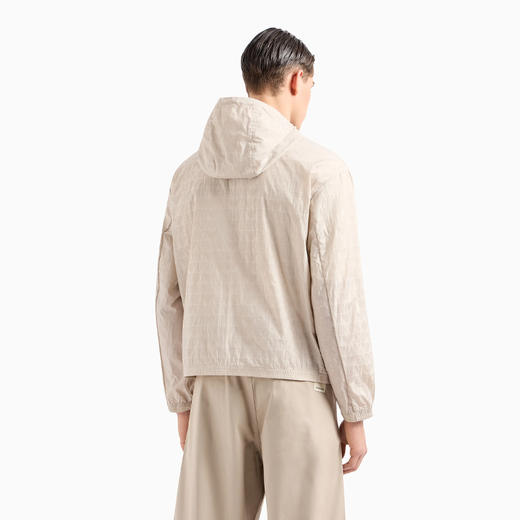 EMPORIO ARMANI 阿玛尼 男士常规版型连帽外套 米色 3D1BH4 1NNXZ 06G2 商品图2