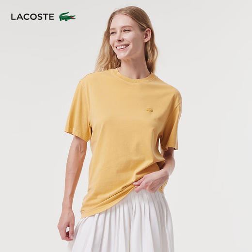 Lacoste法国鳄鱼男装新款男士T恤圆领纯色简约短袖TH8312-10 商品图1