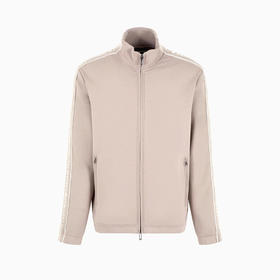 EMPORIO ARMANI 阿玛尼 男士棉质常规版型立领运动卫衣 米色 3D1M69 1JHSZ 0650